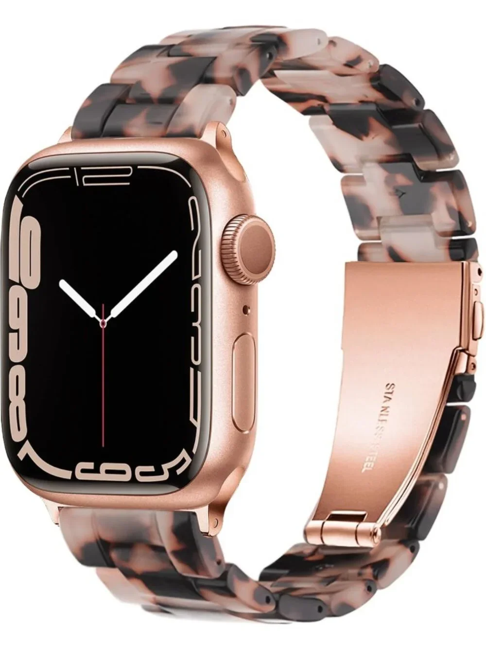 Stylish Lightweight Resin Apple Watch Bands for Men & Women, 38mm-49mm